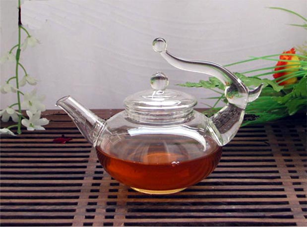 耐熱ガラスの茶器 ティーポット