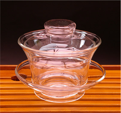耐熱ガラスの蓋碗