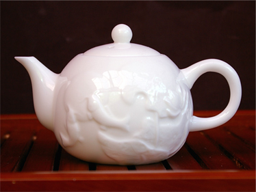 白玉瓷の茶壺R