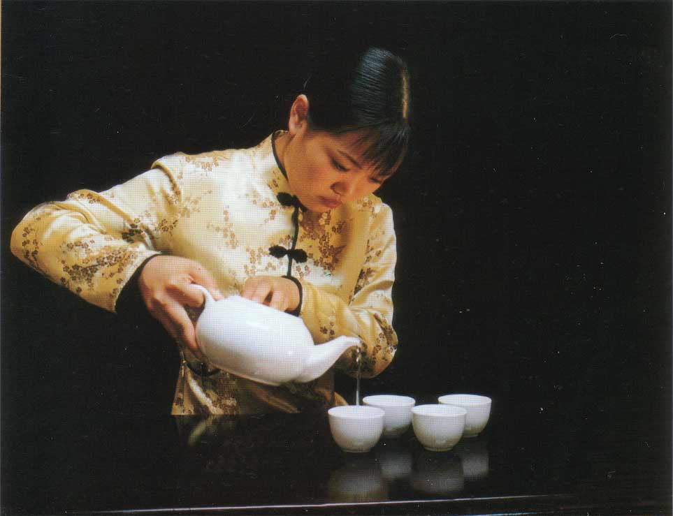 急須の作法 磁器製茶壺